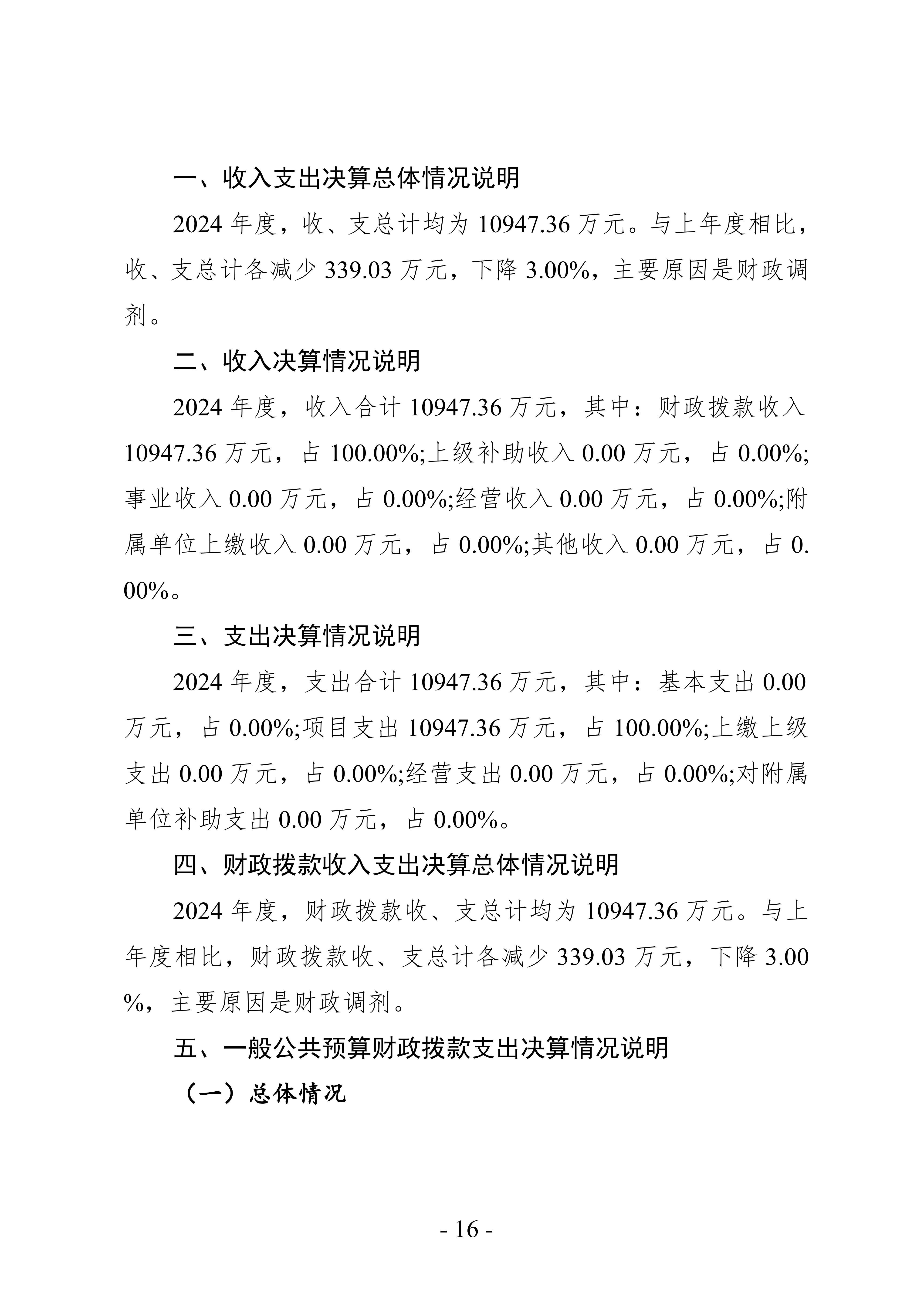 2024年度 洛阳市交通事业发展中心洛界高速公路管理处单位决算公开